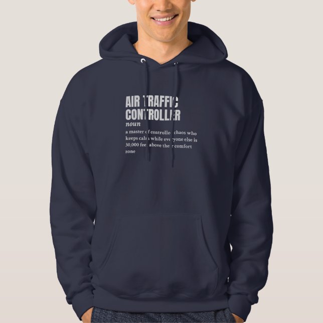 Trafikstyrenhet för luft - praktisk definition hoodie (Framsida)
