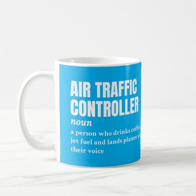 Trafikstyrenhet för luft - praktisk definition kaffemugg (Vänster)