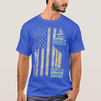Trafikstyrenhet för luft TowerAircraft Airspace AT T Shirt