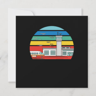 Trafikstyrenhet i luft i Vintage Inbjudningar