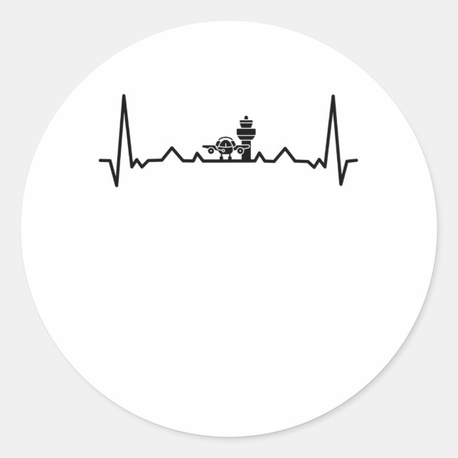 Trafikstyrenhet i luft runt klistermärke (Framsida)