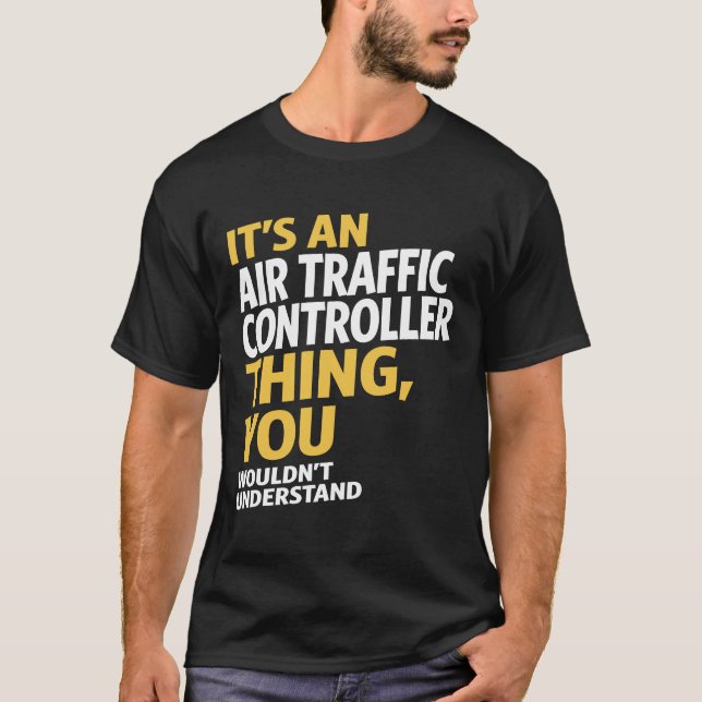 Trafikstyrenhet i luft t-shirt (Framsida)