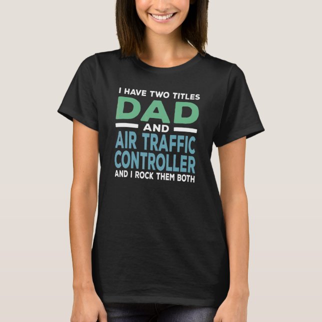 Trafikstyrenhet manar Pappa och Luft T Shirt (Framsida)
