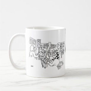 Trafikstyrning och Ljus på en stormarknad Kaffemugg