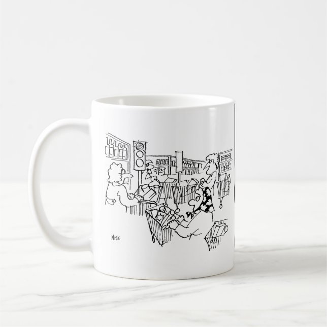 Trafikstyrning och Ljus på en stormarknad Kaffemugg (Vänster)