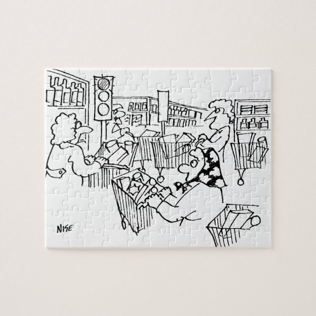 Trafikstyrning och Ljus på en stormarknad Pussel (Horisontell)