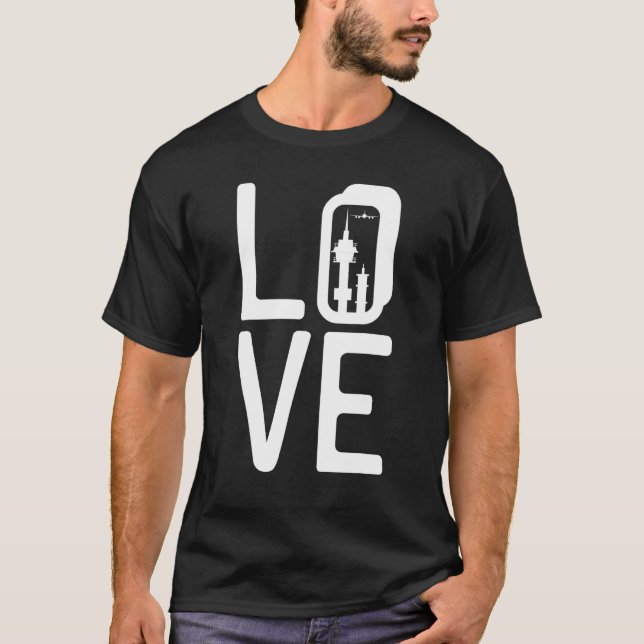 Trafikstyrningsenhet för torn vid Luft T Shirt (Framsida)