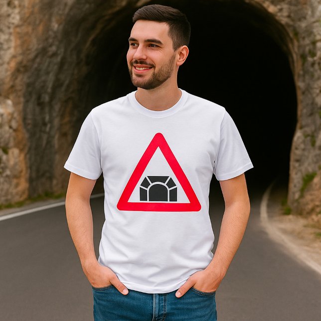 Trafiksymbol för tunnelvarning t shirt (Skapare uppladdad)