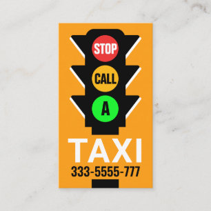 Traflight Calling Taxi Ride Visitkort