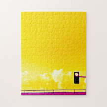 Traflight Photo Art gult rosa Äventyr Grad