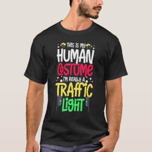 Traflight Sign Grönt Gult Red Stop Stoplight T Shirt