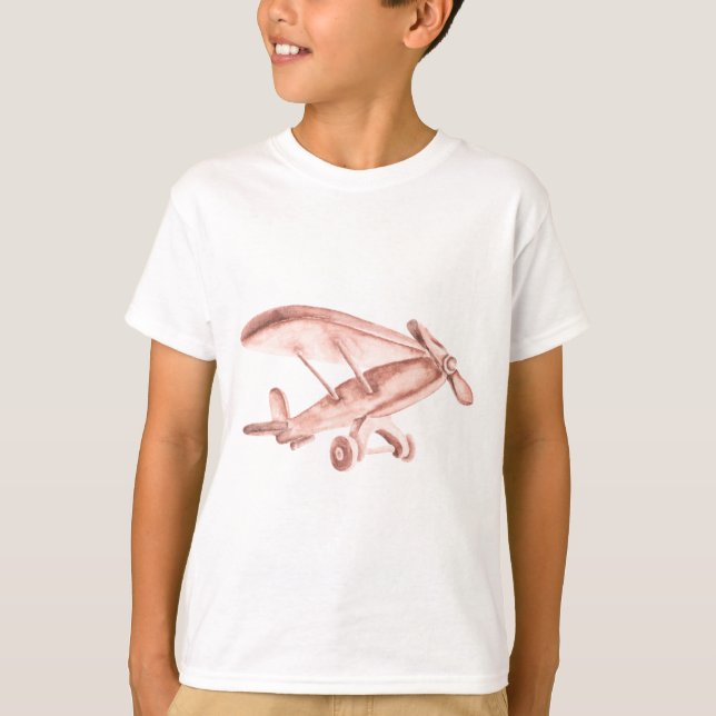 Träflygplan T Shirt (Framsida)
