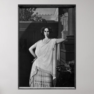 Tragedi eller, porträtt av Rachel, c.1854 Poster