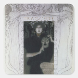 Tragedy, 1897 fyrkantigt klistermärke