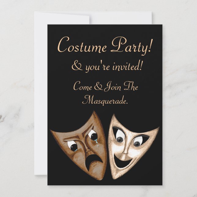 Tragedy & Comedy Inbjudningar (Framsida)