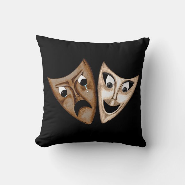 Tragedy & Comedy Kudde (Framsida)