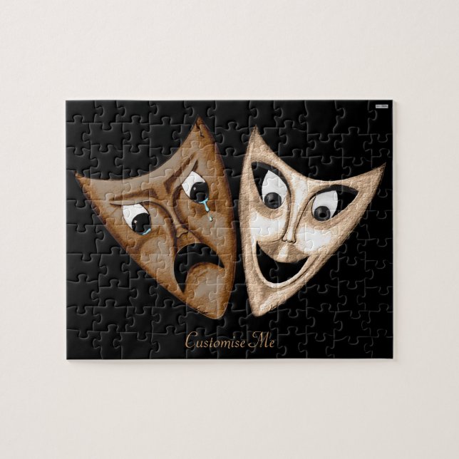 Tragedy & Comedy Pussel (Horisontell)
