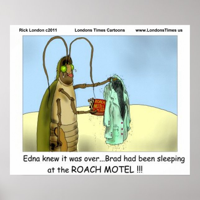 Tragedy @ Roach Motel Funny Poster (Framsidan)