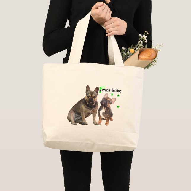 Tragetasche Französische Bulldogge Jumbo Beutel Tygkasse (Framsida (produkt))