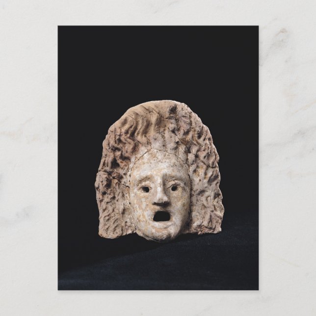 Tragic mask vykort (Framsida)