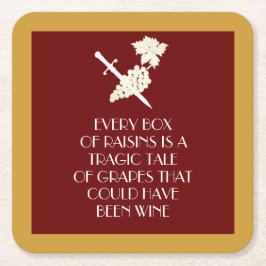 Tragic Story Underlägg Papper Kvadrat