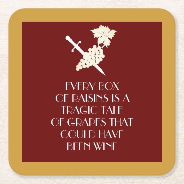 Tragic Story Underlägg Papper Kvadrat (Framsidan)