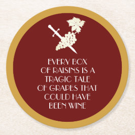 Tragic Story Underlägg Papper Rund