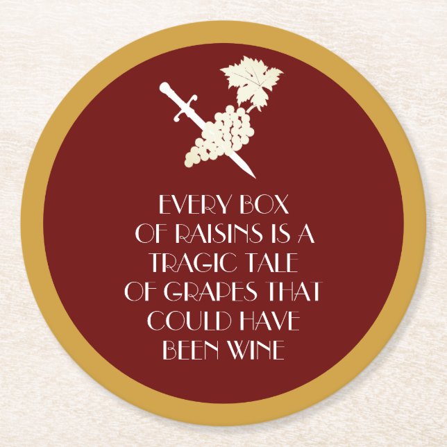 Tragic Story Underlägg Papper Rund (Framsidan)