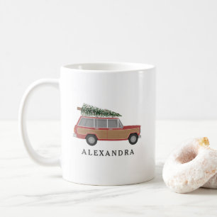 Trägodsvagn Julgran Kaffemugg