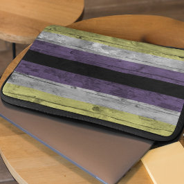 Trägrein Subtle Non-Binary Pride Flagga Färg Laptop Fodral