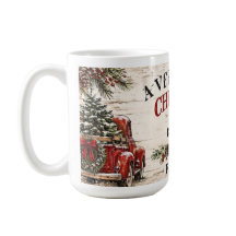 Trägt julkaffe kopp med personlig text i lantlig s