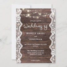 Trähantverk och slingrande ljus bröllop