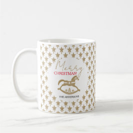 Trähäst som gungar till jul kaffemugg