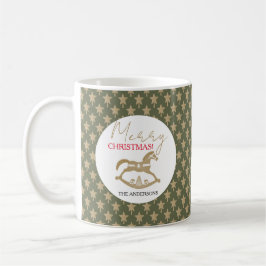 Trähäst som gungar till jul kaffemugg