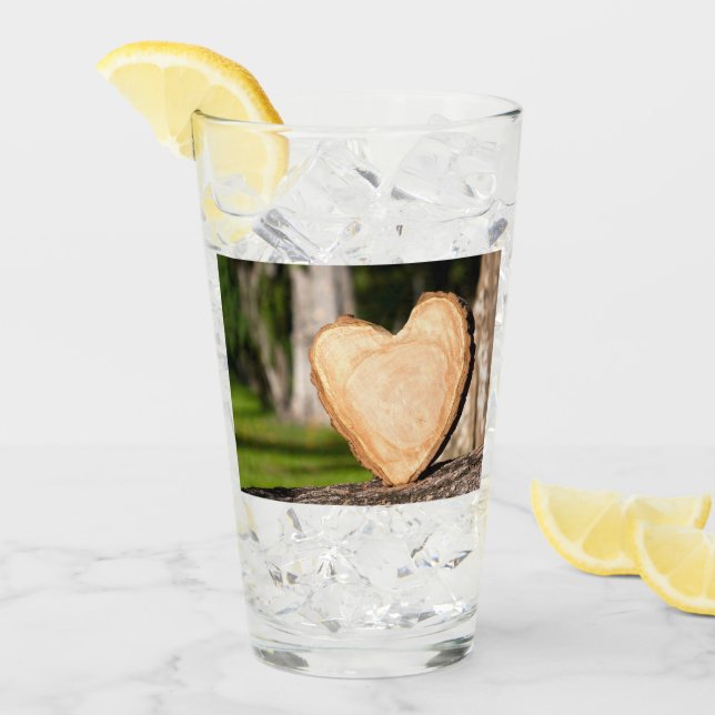 trähjärta glaskopp (Framsida Ice)