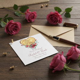 Trähjärta och ro Land Kärlek Spara Datumet