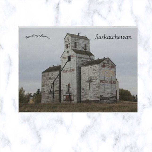 Trähöjdare i indisk huvud Saskatchewan Vykort (Skapare uppladdad)