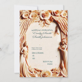 trähustru modern wedding card ubique inbjudningar
