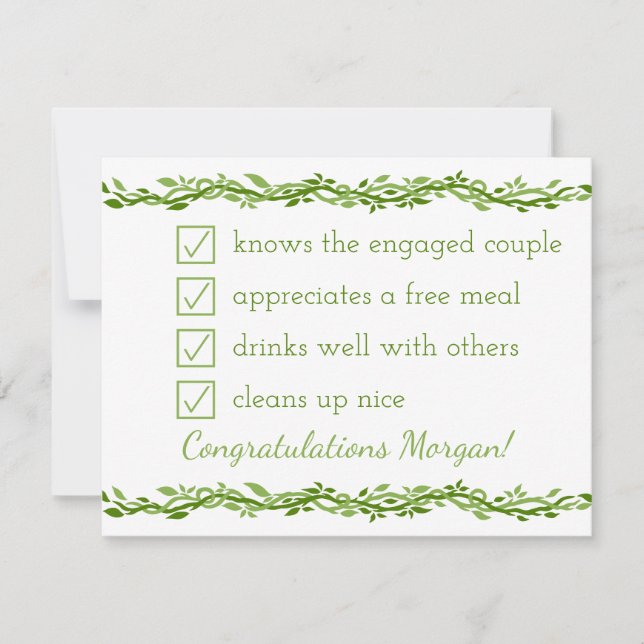 Träig Elegans | Bröllopsrankor Bli min Bröllopsgäs (Framsida)