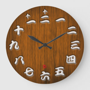 Träig Japan kanji undertecknar stiger ombord stil Stor Klocka