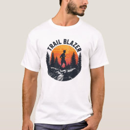 Trail Blazer Mountain Runner Silhouette T Shirt