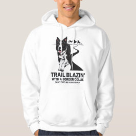 Trail Blazin’ Gräns Collie Äventyr Design Hoodie
