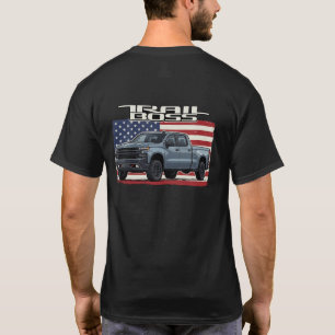 Trail Boss patriotisk grå lastbil amerikansk t-shi T Shirt