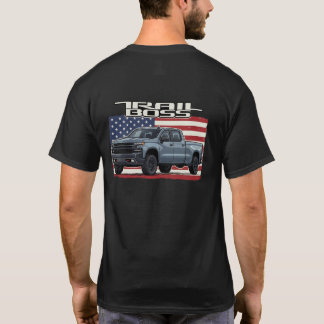 Trail Boss patriotisk grå lastbil amerikansk t-shi T Shirt