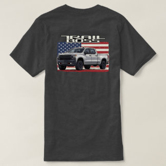 Trail Boss patriotisk Silver lastbil amerikansk T- T Shirt