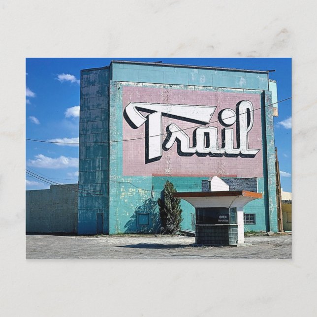 Trail Drive-In Theater, Route 66, Amarillo, Texas Vykort (Framsida)