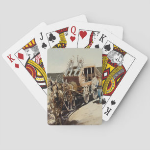 "Trail Drive" Western Art av Edward Borein Casinokort