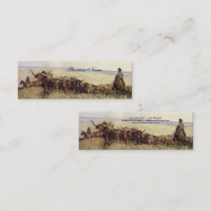 Trail Herd till Wyoming av WHD Koerner Mini Visitkort