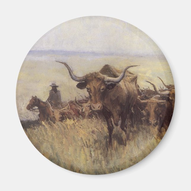 Trail Herd to Wyoming av WHD Koerner Magnet (Framsidan)