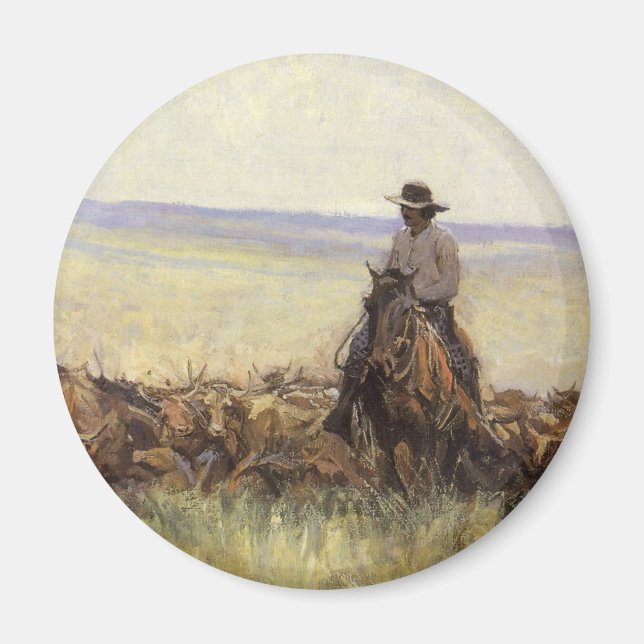 Trail Herd to Wyoming av WHD Koerner Magnet (Framsidan)